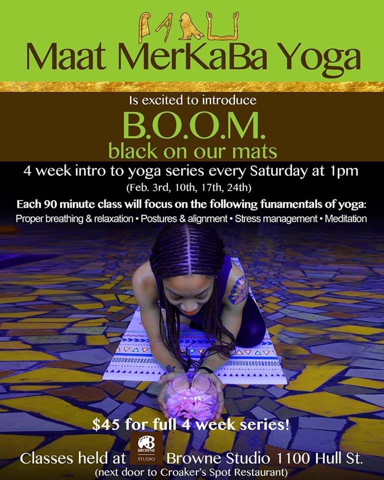 B.O.O.M. – Black on our Mats – 4-week intro to yoga series
