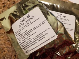 Self-ish body teas instructions and ingredients