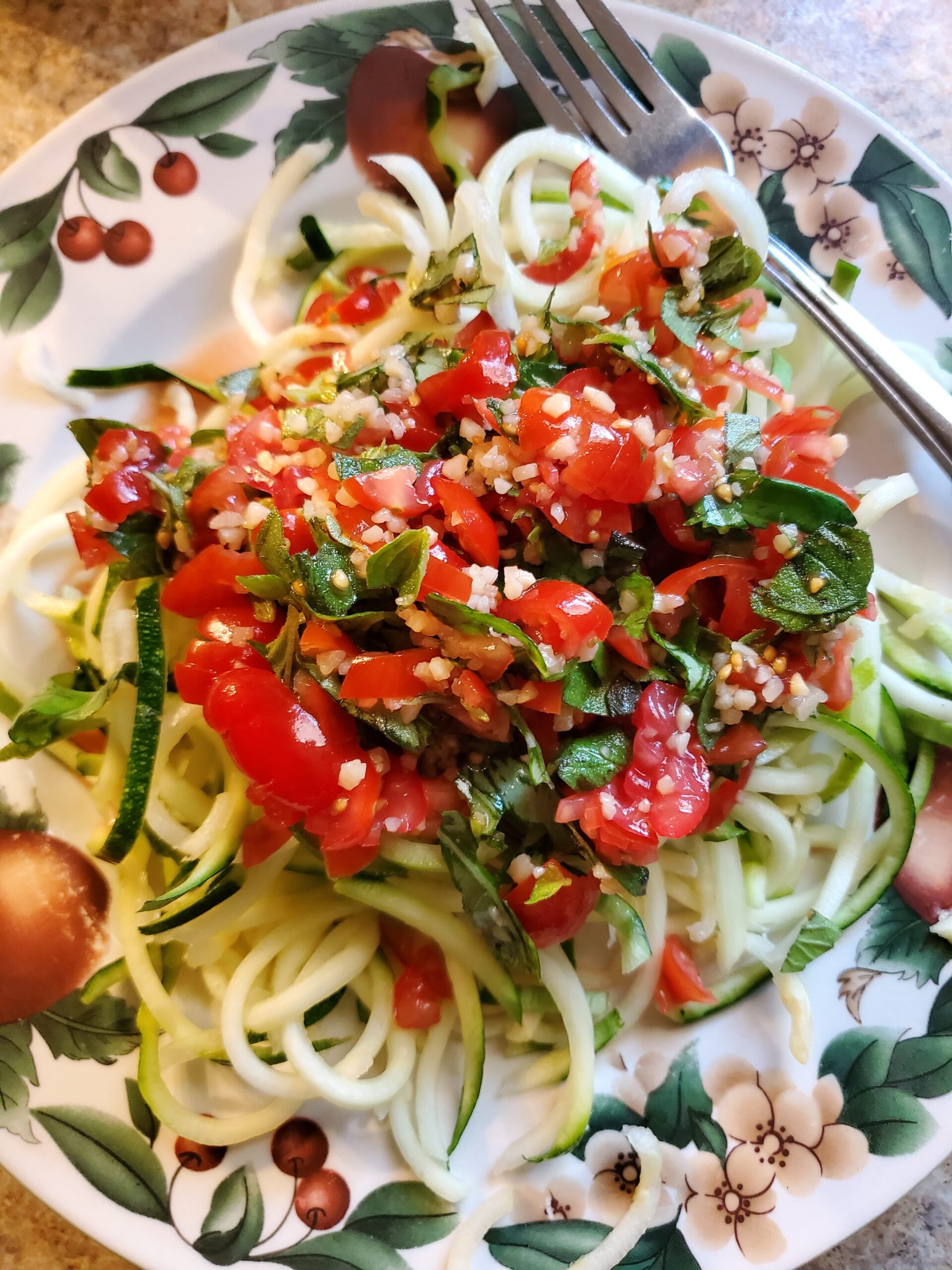 Raw vegan spaghetti