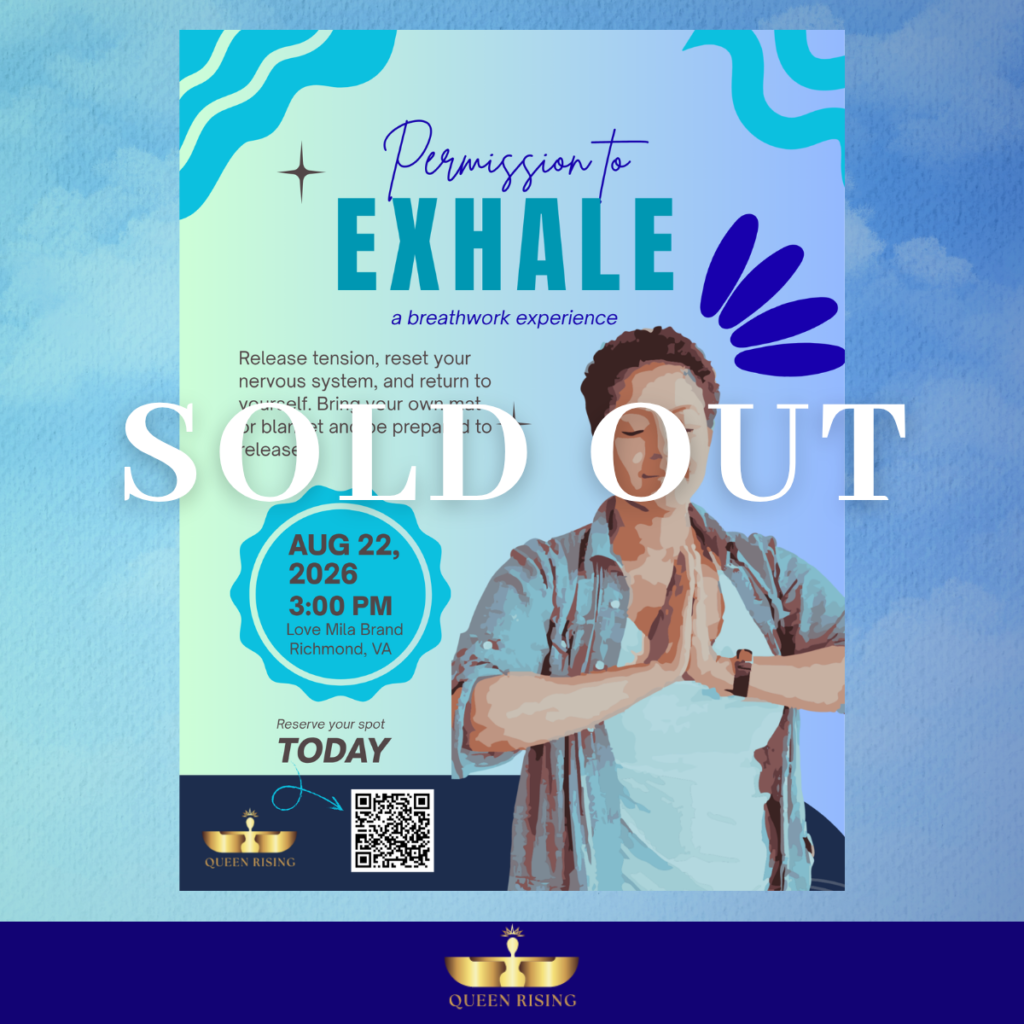 breathwork flyer with sold out label across it